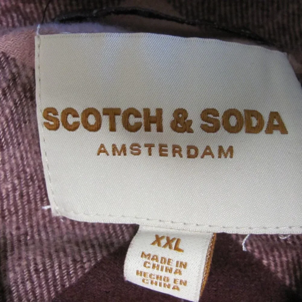 SCOTCH & SODA AMSTERDAM LADIES FLANNEL SHIRT/SHACKET NWT - Picture 7 of 8